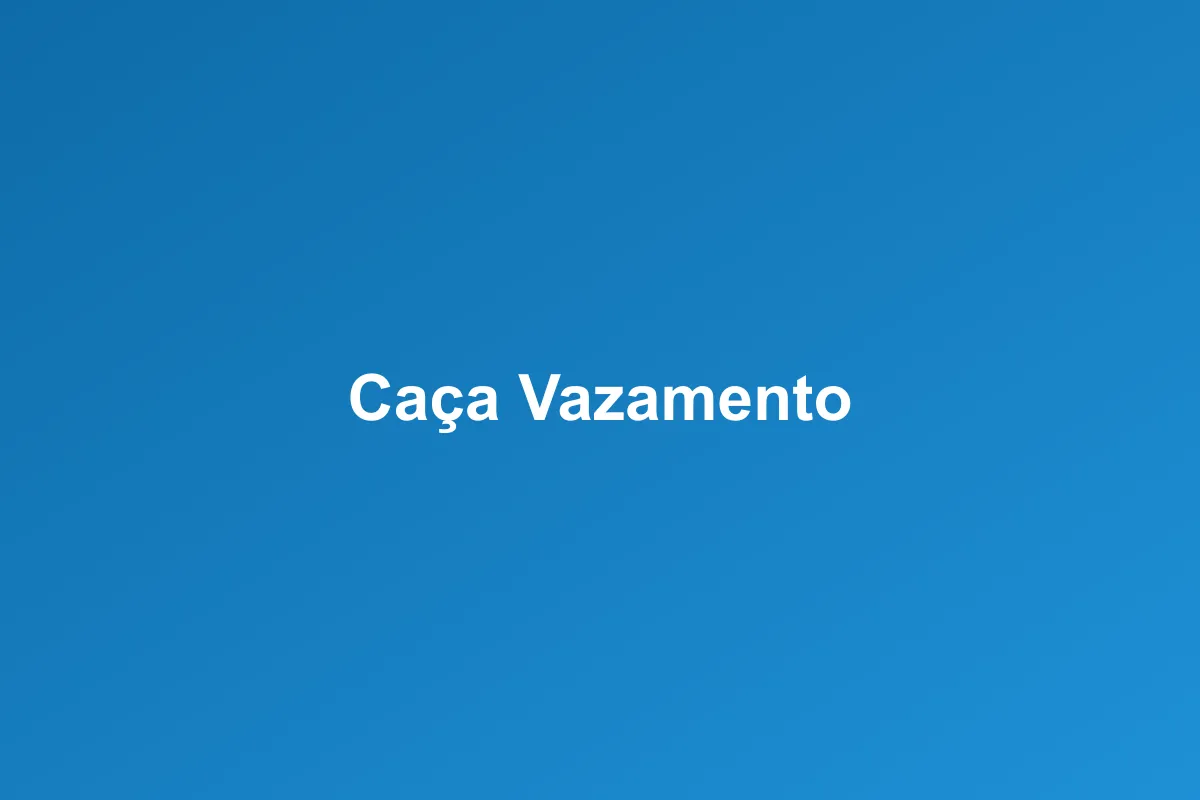 Caça-vazamento de Gás em Fortaleza